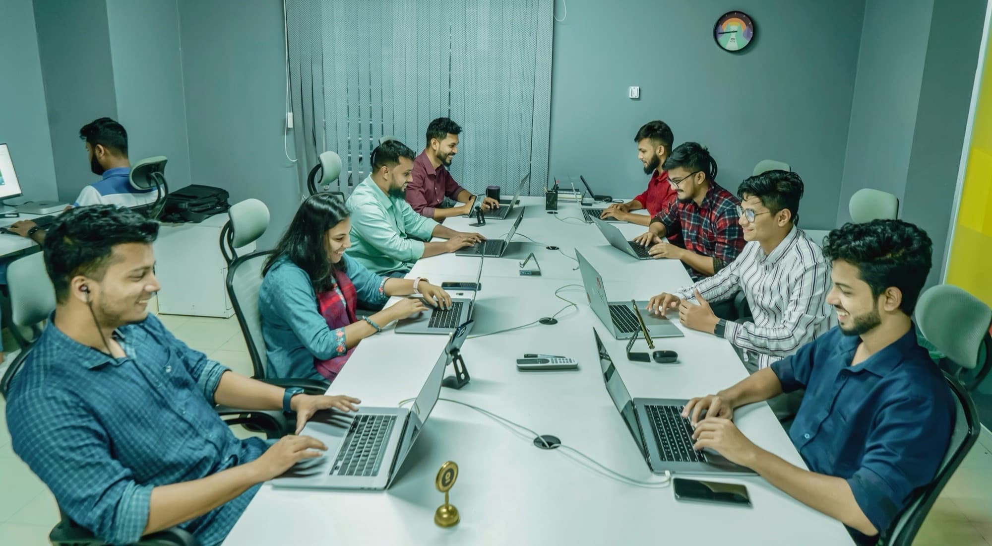 A consultancy team at work